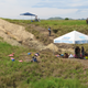 The excavation site.